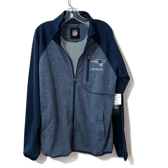 NWT New England Patriots G III Jacket Mens Size M Blue Full Zip NFL Football - Picture 6 of 13